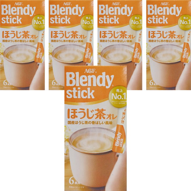 AGF Blendy 6本焙茶歐蕾, 9.7g, 6包, 5盒