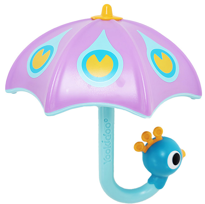 Yookidoo 戲水玩具 孔雀小雨傘, 紫色, 1個