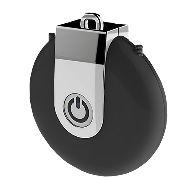 圓形掛脖式負離子空氣淨化器, 單一商品, 黑色