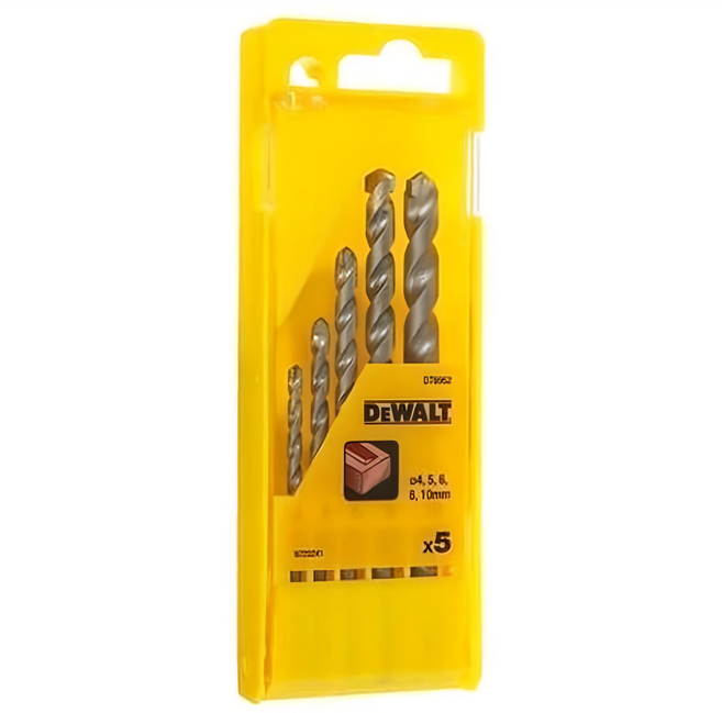 DEWALT 得偉 直柄石材水泥鑽頭 4/5/6/8/10mm DT-6952 5支, 1組