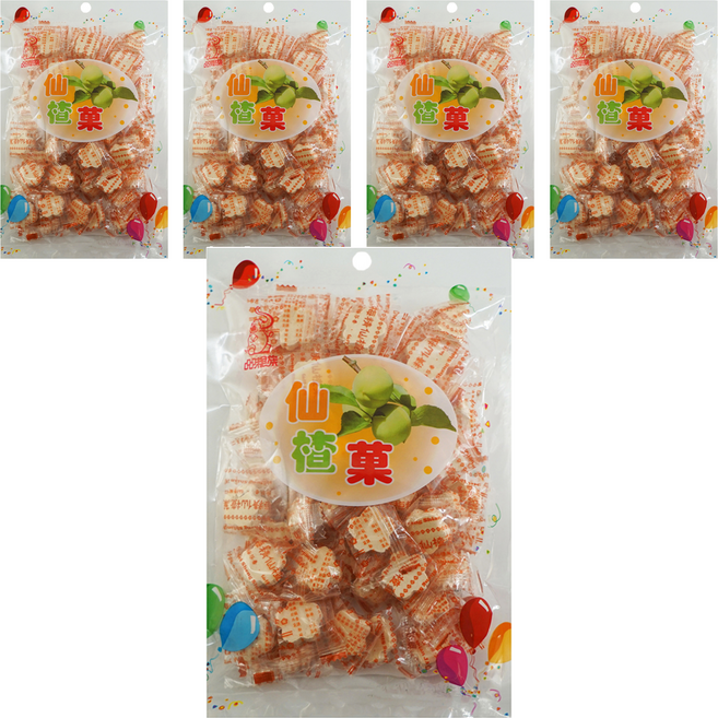 品味食族 梅精仙楂菓, 220g, 5袋
