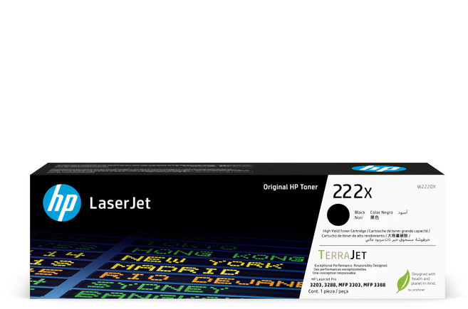 hp 惠普 222x黑色原廠碳粉匣 w2220x, 黑色, 1入