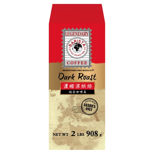 BARISTA COFFEE 西雅圖 Legendary濃縮深烘焙綜合咖啡豆 908g - 阿拉比卡豆、台灣烘焙, 1包, 咖啡豆(無研磨)