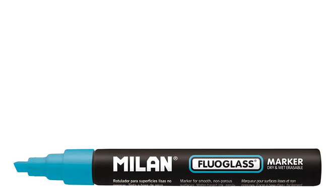 MILAN 玻璃彩繪擦擦筆 21.3g, 藍色, 1支