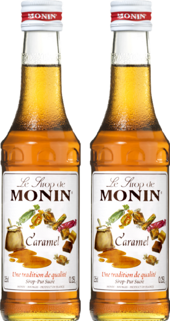 MONIN 莫寧 焦糖風味糖漿, 250ml, 2瓶