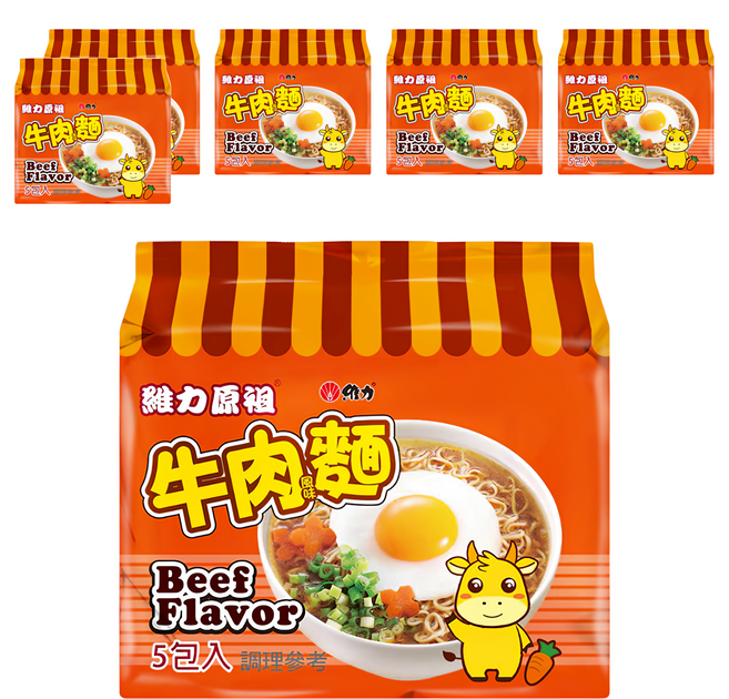 維力 原祖 牛肉風味麵 70g, 30包