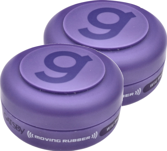 GATSBY 台灣公司貨 MOVING RUBBER 狂野塑型髮蠟 攜帶型, 15g, 2罐