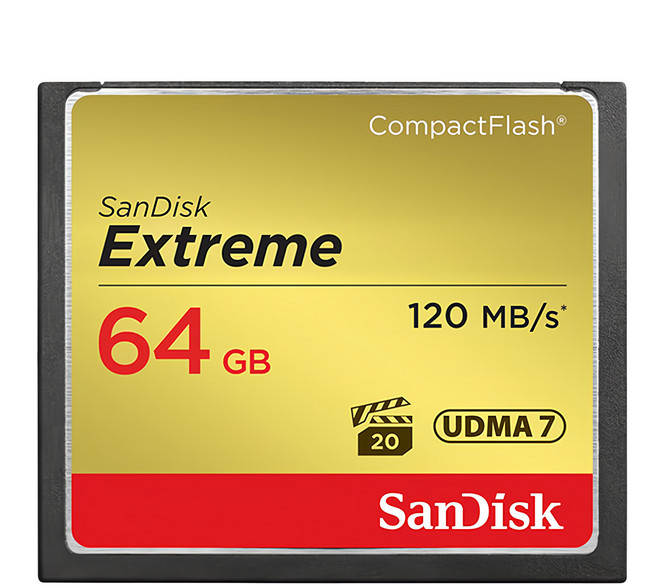 SanDisk 晟碟 Extreme CF 120MB/s R 85MB/s W 記憶卡 公司貨, 64GB, 1個