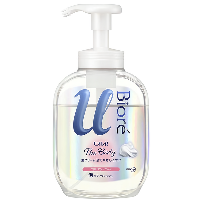 Biore 蜜妮 台灣公司貨 高彈潤沐浴慕絲 優雅花香, 540ml, 1瓶