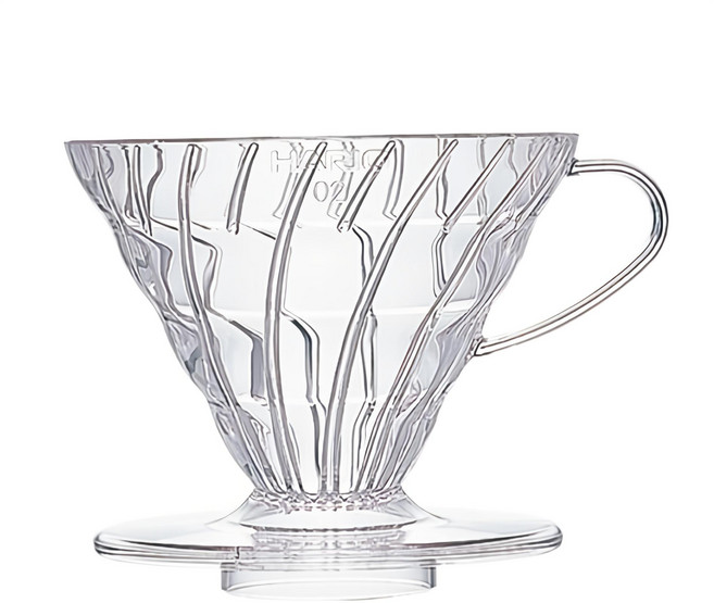 HARIO 好璃奧 V60透明 03樹脂濾杯 VD-03T, 1入, 樹脂濾杯, 1-6杯