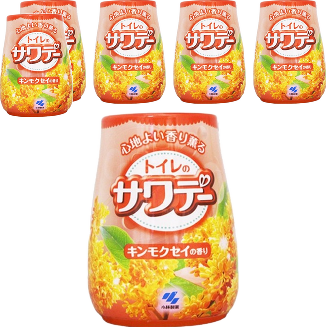 KOBAYASHI 小林製藥 果凍消臭芳香劑 桂花香, 140g, 6罐
