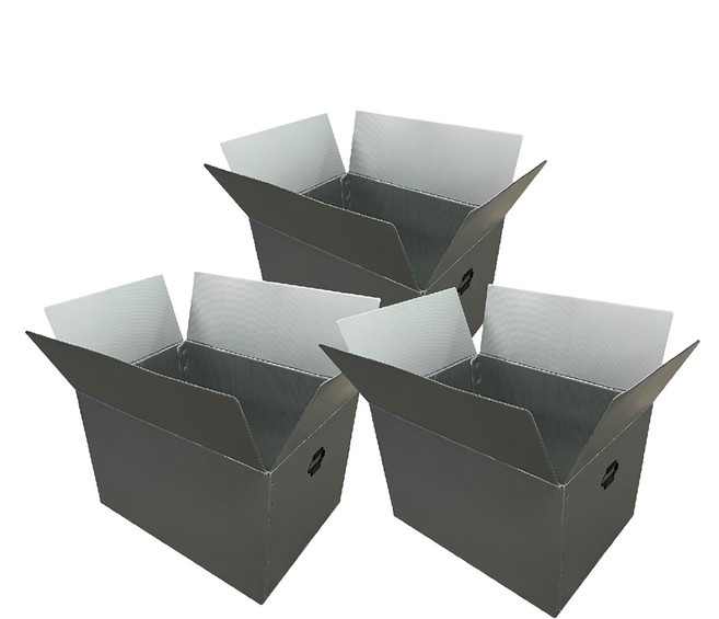 KWANGDONG 防割搬家箱, 銀色, 3個