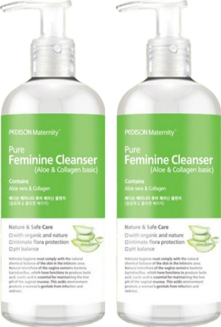 PEDISON 蘆薈膠原蛋白女性私密清潔露, 300ml, 2瓶