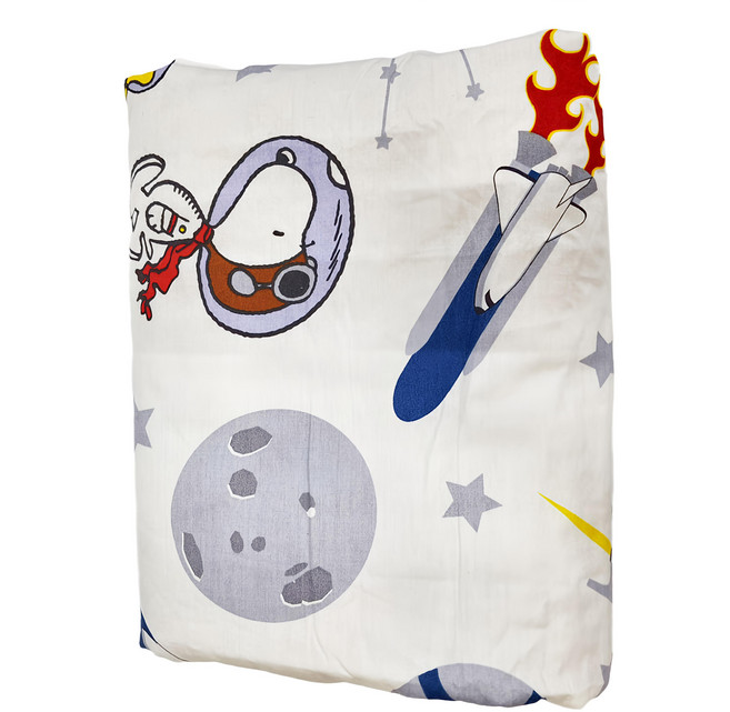 PEANUTS 史努比 安撫逗逗涼被, 浩行宇宙 藍色 + 白色