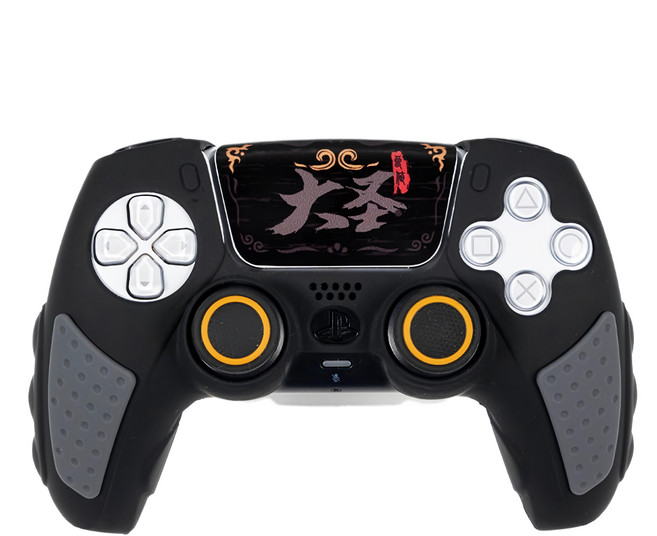 IINE 良值 PS5手柄硅膠套保護套裝, 悟空 黑色, 1個