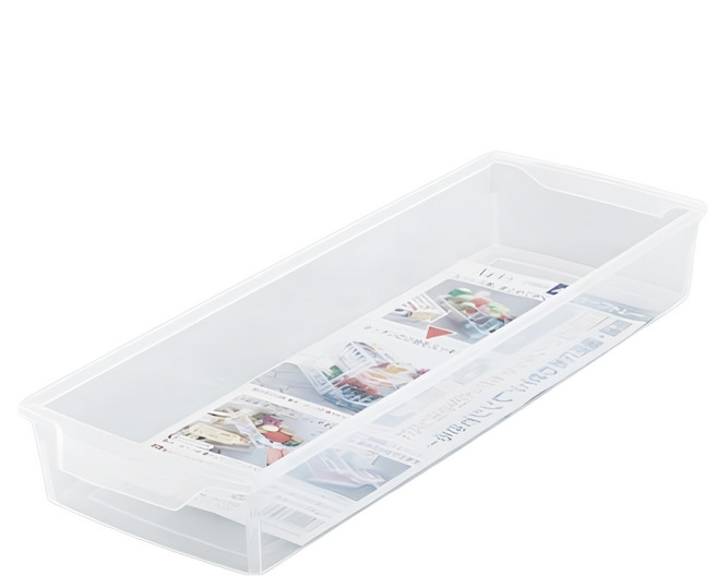 Sanada Seiko 長型收納盒, 透明, 1入