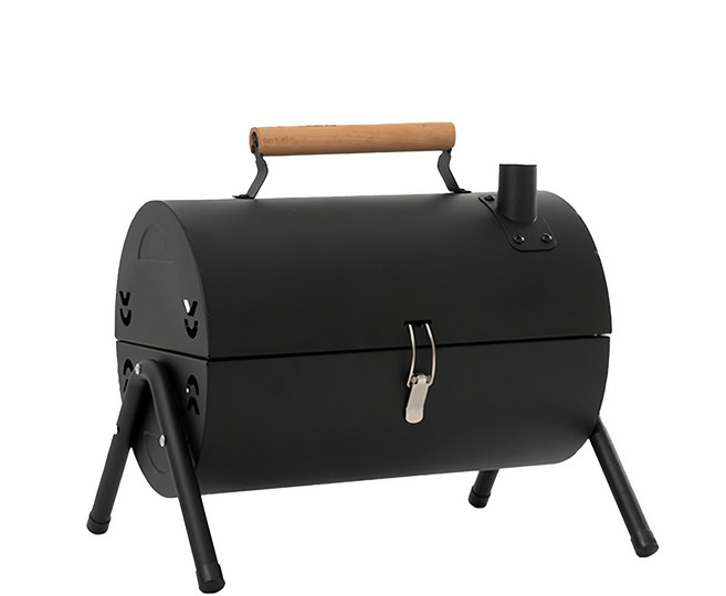 樂邦 攜帶式燒烤爐烤肉架 豪華款 黑色, 1組