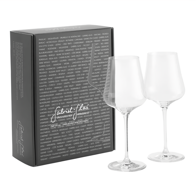 Gabriel Glas 加百列 無鉛水晶酒杯 雙個禮盒 奧地利製, 510ml, 1盒