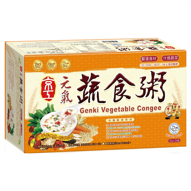 京工 純素 元氣蔬食粥, 768g, 1盒