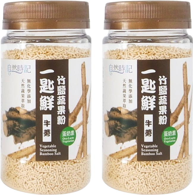 Nature Time 自然時記 一匙鮮 竹鹽蔬果粉 牛蒡, 120g, 2罐