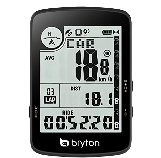 bryton Rider 17E 碼錶, 黑色, 1個