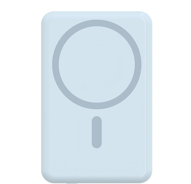mophie essentials Snap + Powerstation 磁吸便攜行動電源 5000 mAh 電池 支援 MagSafe, SNP-ESS-PS-5K, 藍色