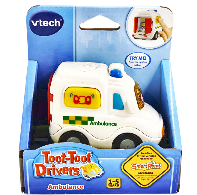 vtech 偉易達 嘟嘟聲光互動車, 救護車 多色, 1個
