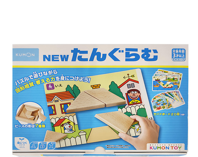 KUMON TOY NEW! 七巧板 3歲以上, 1盒, 木色