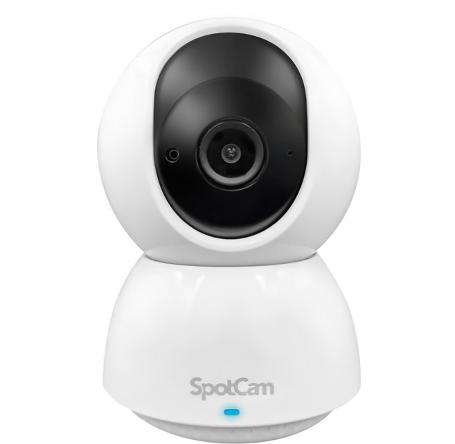 SpotCam 有線網路攝影機 無線網路監視器 wifi 攝影機 2K 可遠端遙控方向 自動追蹤監視器 室內, 1個, Eva Pro