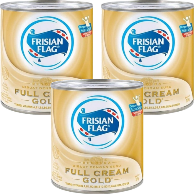 FRISIAN FLAG 調理用奶水罐頭, 370g, 3罐