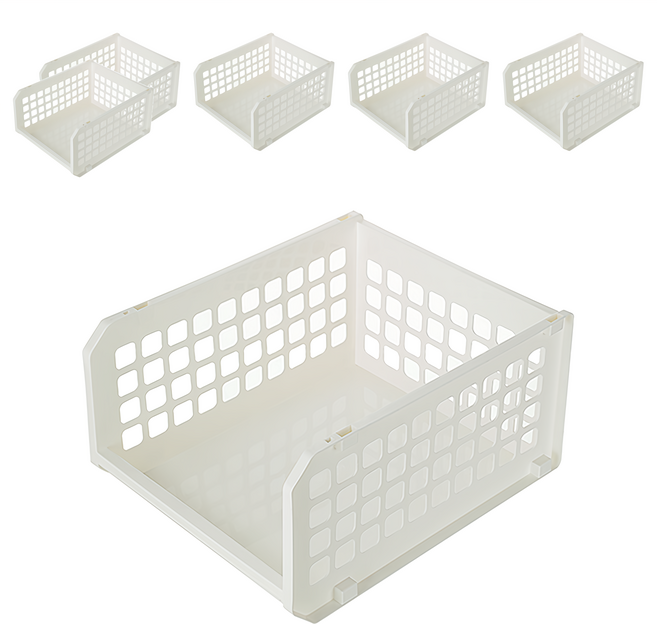 KEYWAY 聯府 超大開放式整理架 XXL 467 x 384 x 241mm, 白色, 6個