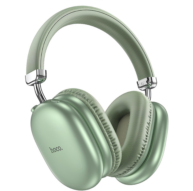 hoco. 浩酷 悅瑞 Wireless 耳罩式 無線耳機 內建麥克風 AUX 模式 TF卡支援 90H Playtime 綠色 40mm Driver W35 Max