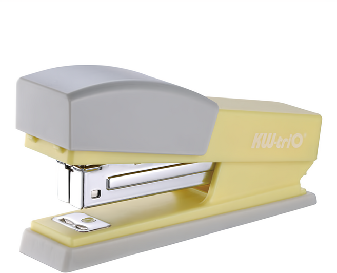 KW-triO 堡勝企業 3號站立式訂書機 55x6, 黃色, 1個