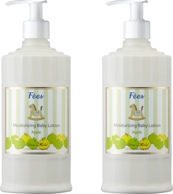Fees BEBE 嬰兒滋潤保濕乳液 蘋果香, 300ml, 2瓶
