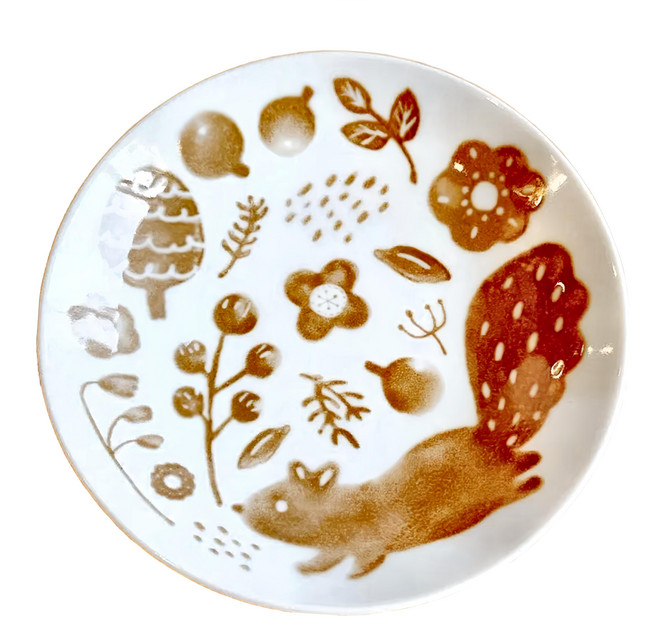 Sango 三鄉陶器 森林松鼠系列餐瓷 160g, 松鼠, 1個
