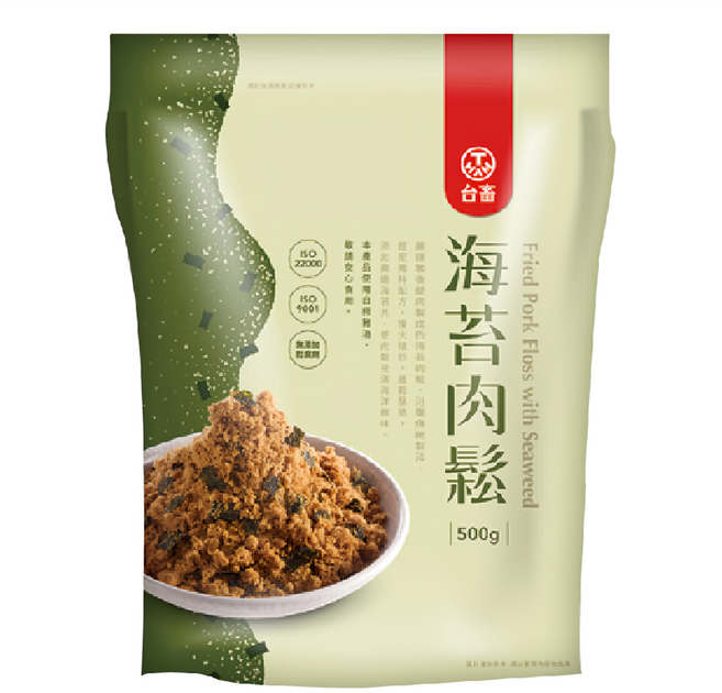 T HAM 台畜 海苔肉鬆, 500g, 1包