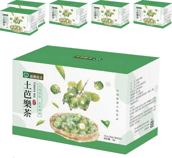 蔴鑽農坊 土芭樂袋茶, 3.5g, 15包, 6盒