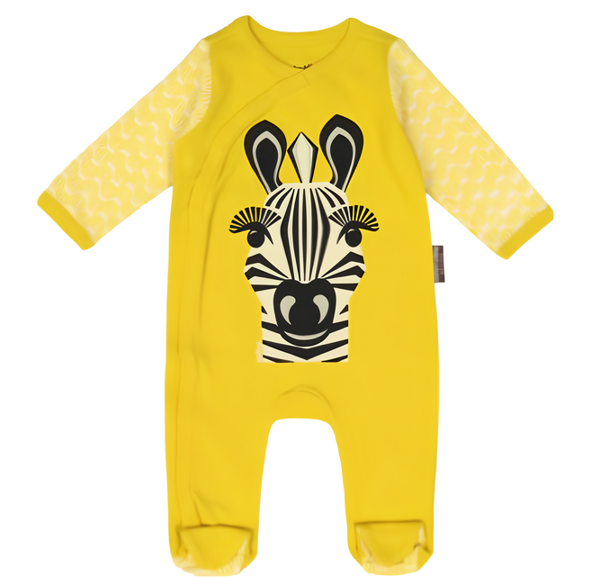 Coqenpate 乖乖睡套裝組 法國有機棉寶寶童趣連身兔裝 含同色寶寶帽