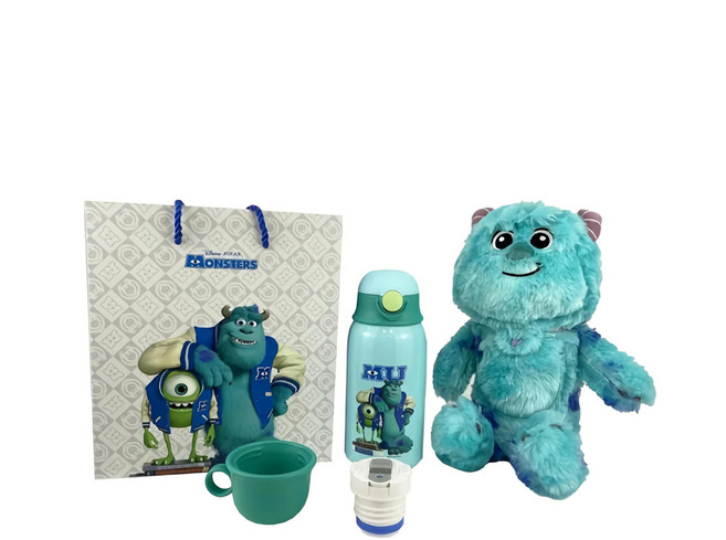 Disney 系列玩偶保溫瓶組, 毛怪 藍色, 620, 1組