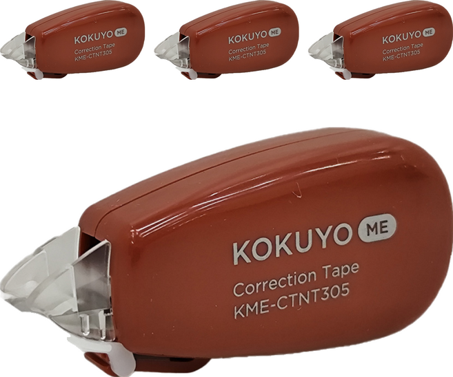 KOKUYO 國譽 ME 修正帶 B罫 6m KME-CTNT305DR, 跑道紅, 4個