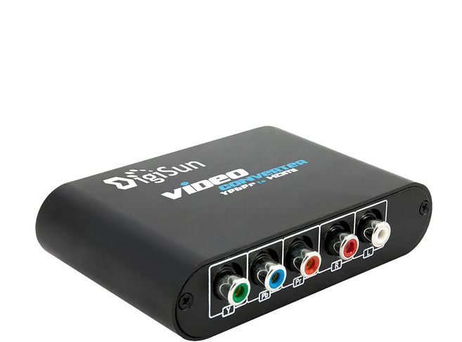 DigiSun 得揚 VH549 色差轉HDMI影音訊號轉換器 支援1080P, 1個