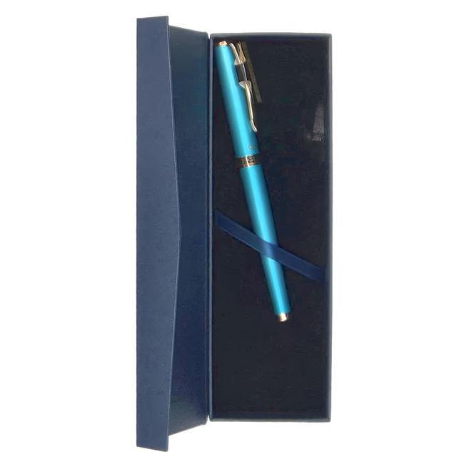 Pentel 飛龍文具 F700 Sterling 雙色筆尖鋼筆, F, 淺藍色