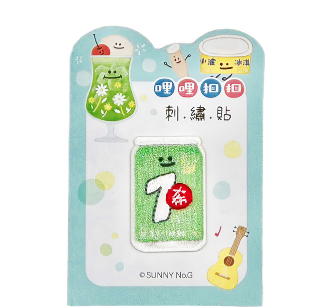 Sunny 三瑩文具 哩哩扣扣刺繡裝飾貼 7喜 SST-166G 3張, 1件