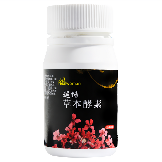 Realwoman 美妍世家 超暢草本酵素錠, 80顆, 1罐