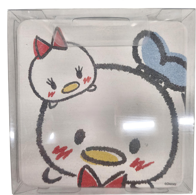 收納王妃 Tsum硬式珪藻土杯墊 方 2個, 戀人, 1組