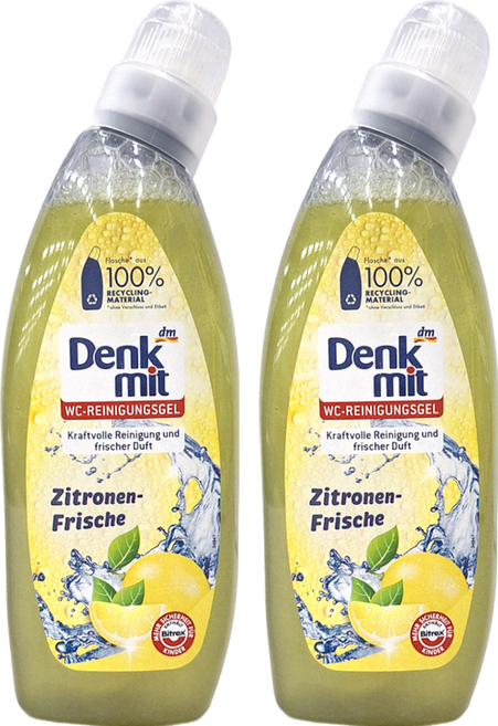 dm Denk mit 馬桶清潔劑 檸檬 750ml 德國製造, 2瓶