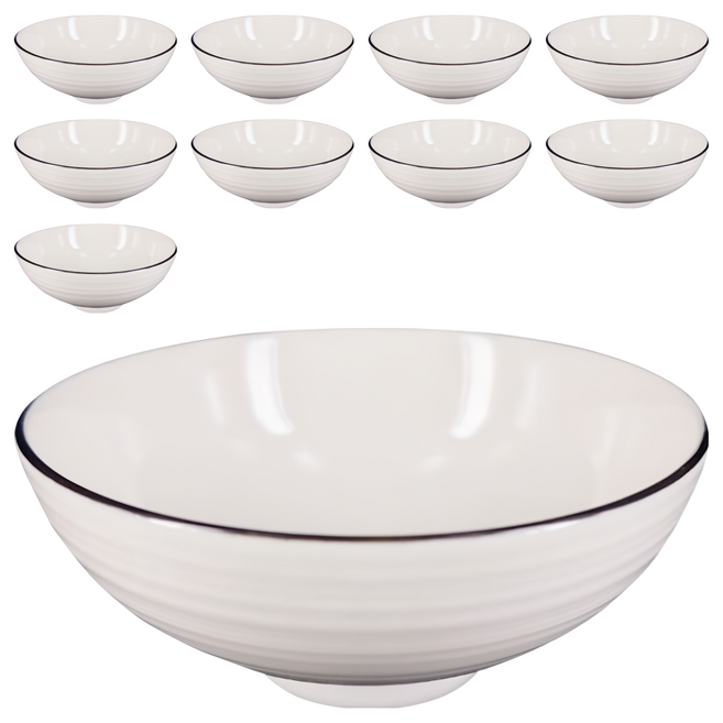 大同磁器 飯碗, 白色, 10個