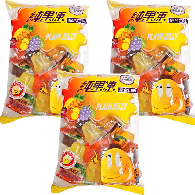 盛香珍 純果凍, 500g, 3袋