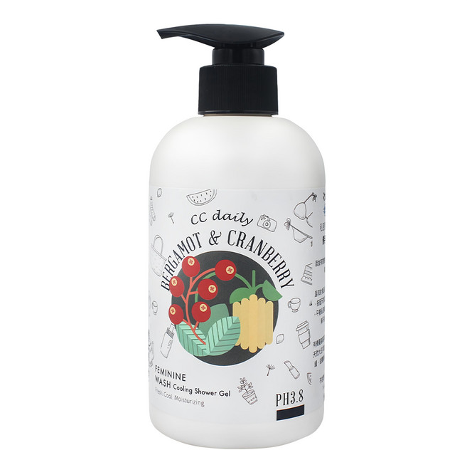 台塑生醫 Dr's Formula 私密肌淨味涼感潔淨露 佛手柑 + 蔓越莓, 330g, 1瓶