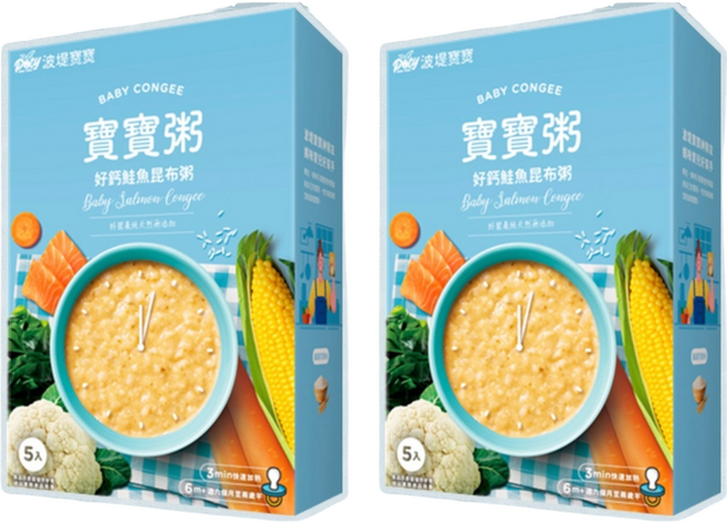 波堤寶寶 寶寶粥 6個月以上 5包, 750g, 2盒